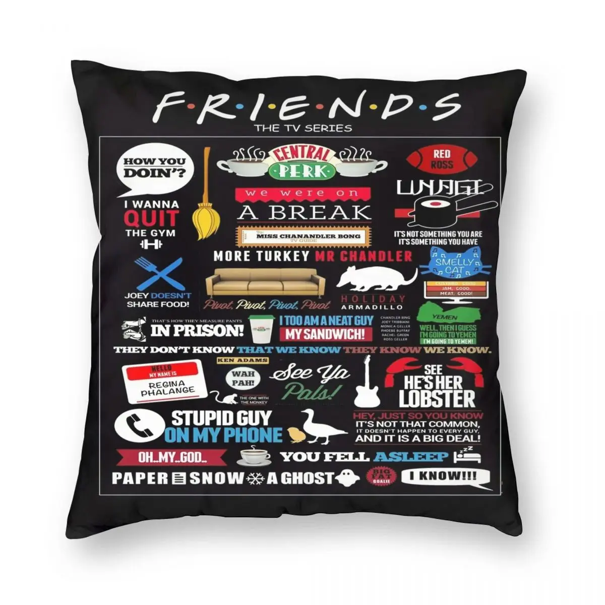 Friends Quotes Square Pillowcase Polyester Pattern Decorative Throw Pillow Case Sofa Seater Cushion Cover
Friends Quotes Square Pillowcase Polyester Pattern Decorative Throw Pillow Case Sofa Seater Cushion Cover