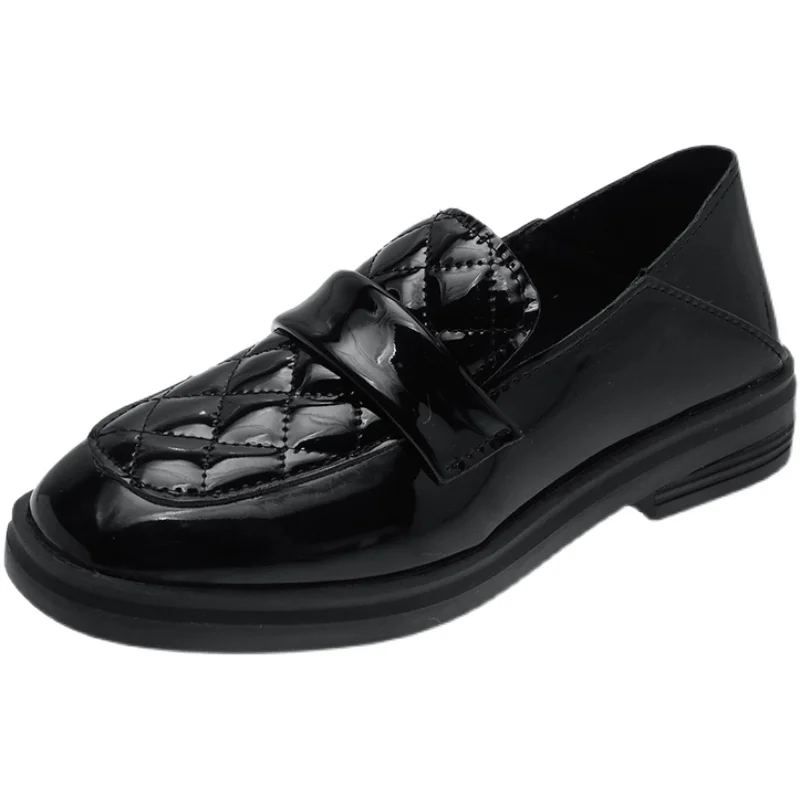 Womens Derby Shoes Casual Female Sneakers Modis British Style Slip-on Square Toe Patent Leather Ballet Flats Loafers With Fur Al 
Womens Derby Shoes Casual Female Sneakers Modis British Style Slip-on Square Toe Patent Leather Ballet Flats Loafers With Fur Al