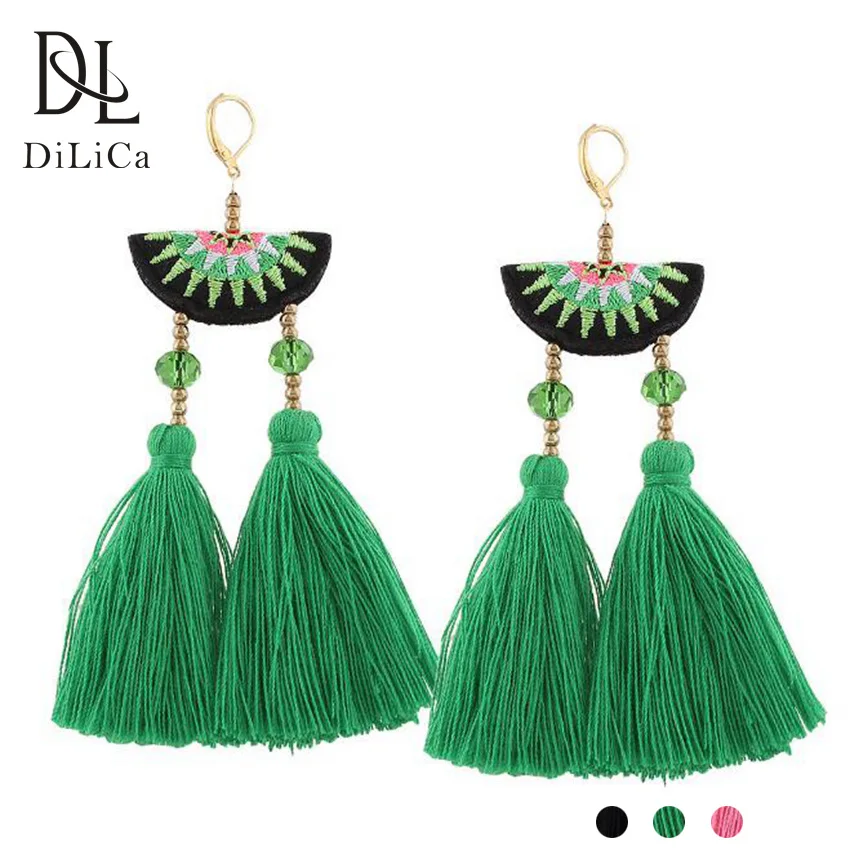 DiLiCa Fashion Women Drop Dangle Earrings Bohemian Fringe Earrings Female Boho Long Tassel Earring Jewelry pendientes flecos
DiLiCa Fashion Women Drop Dangle Earrings Bohemian Fringe Earrings Female Boho Long Tassel Earring Jewelry pendientes flecos