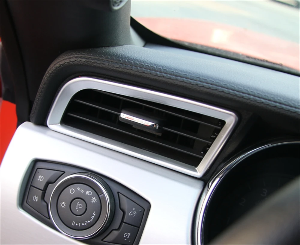 ABS Car Interior Decoration Dashboard Left/Right Air Vent Outlet for Ford Mustang 2015+ Stylish Decals Colorful Car Stickers
ABS Car Interior Decoration Dashboard Left/Right Air Vent Outlet for Ford Mustang 2015+ Stylish Decals Colorful Car Stickers