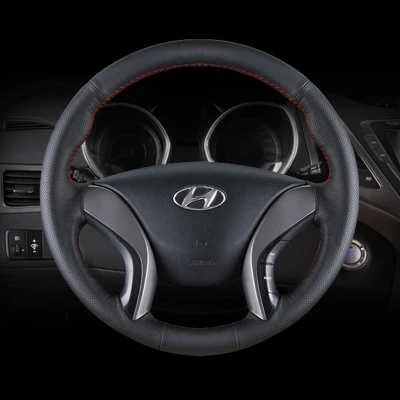 DIY hand-stitched leather car steering wheel cover for Hyundai Lafesta Avante Mistra Tucson Elantra Sonata Encino
DIY hand-stitched leather car steering wheel cover for Hyundai Lafesta Avante Mistra Tucson Elantra Sonata Encino