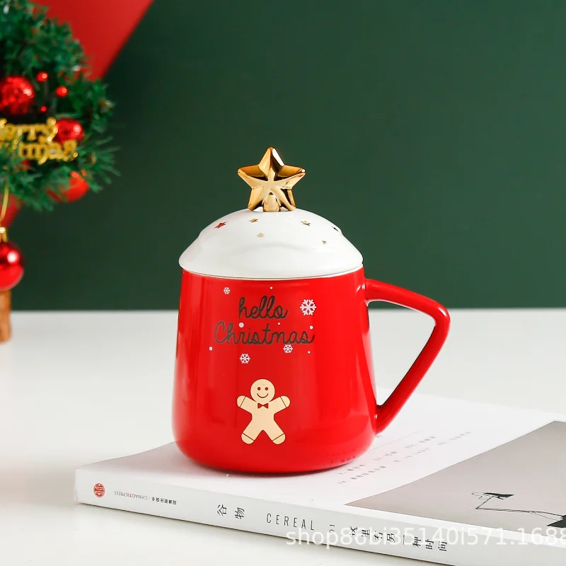 Creative Santa Claus Water Cup with Lid Christmas Holiday Gift Cartoon Star Green Tree CERAMIC MUG Kitchen Supplies tumblers
Creative Santa Claus Water Cup with Lid Christmas Holiday Gift Cartoon Star Green Tree CERAMIC MUG Kitchen Supplies tumblers