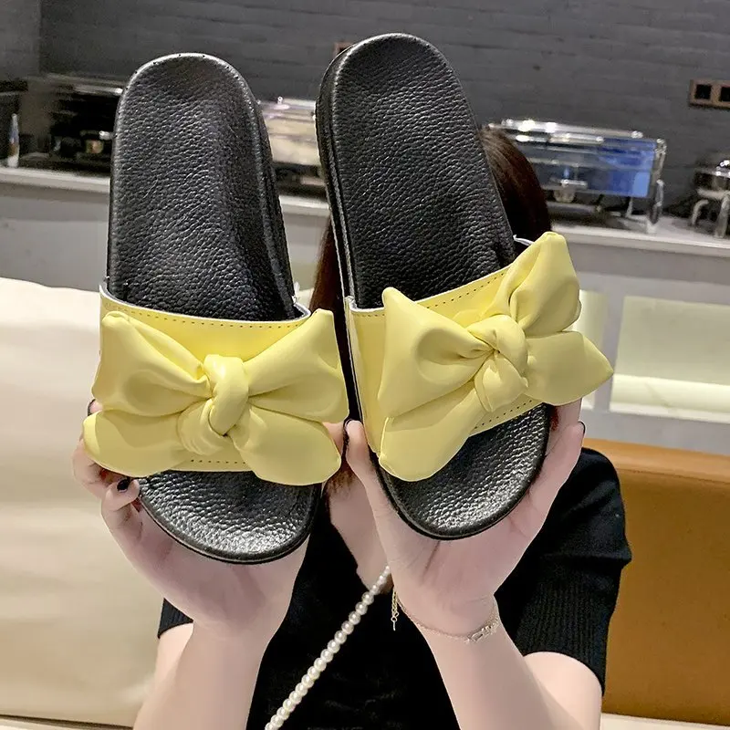 Shoes Woman's Slippers Butterfly-Knot Slides Fashion Shale Female Beach Low 2021 Flat Luxury Soft Sabot Butterfly-knot Basic PU 
Shoes Woman's Slippers Butterfly-Knot Slides Fashion Shale Female Beach Low 2021 Flat Luxury Soft Sabot Butterfly-knot Basic PU