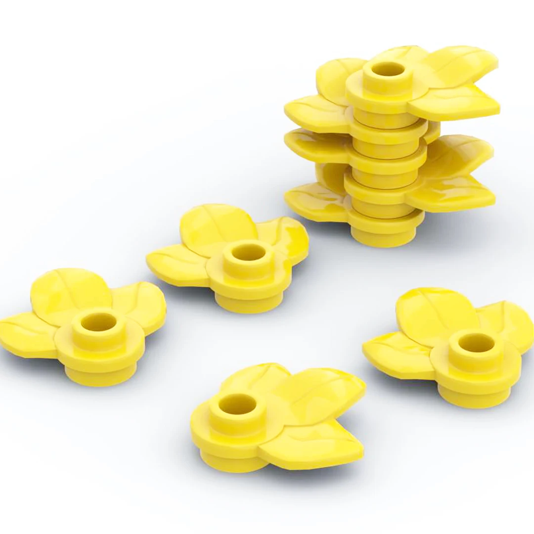450pcs Flower Bricks Plant Plate Round 1x1 with 3 Leaves 32607 Building block toy for children kids creative gifts Yellow
450pcs Flower Bricks Plant Plate Round 1x1 with 3 Leaves 32607 Building block toy for children kids creative gifts Yellow
