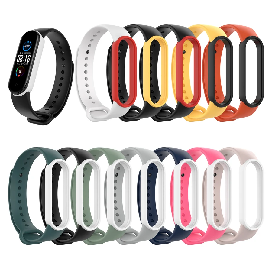 Ремешок силиконовый для Mi Band 6, сменный спортивный браслет для Mi Band 5, двухцветный браслет для Xiaomi Mi Band 5 6
Ремешок силиконовый для Mi Band 6, сменный спортивный браслет для Mi Band 5, двухцветный браслет для Xiaomi Mi Band 5 6