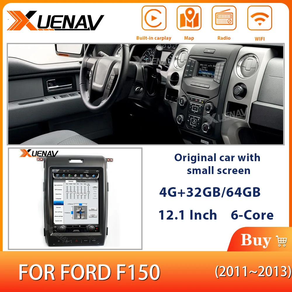 XUENAV 12.1'' Vertical Screen Android 2 Din Car DVD Player For-Ford F150 2011-2013 Car Navigation System Stereo Player
XUENAV 12.1'' Vertical Screen Android 2 Din Car DVD Player For-Ford F150 2011-2013 Car Navigation System Stereo Player