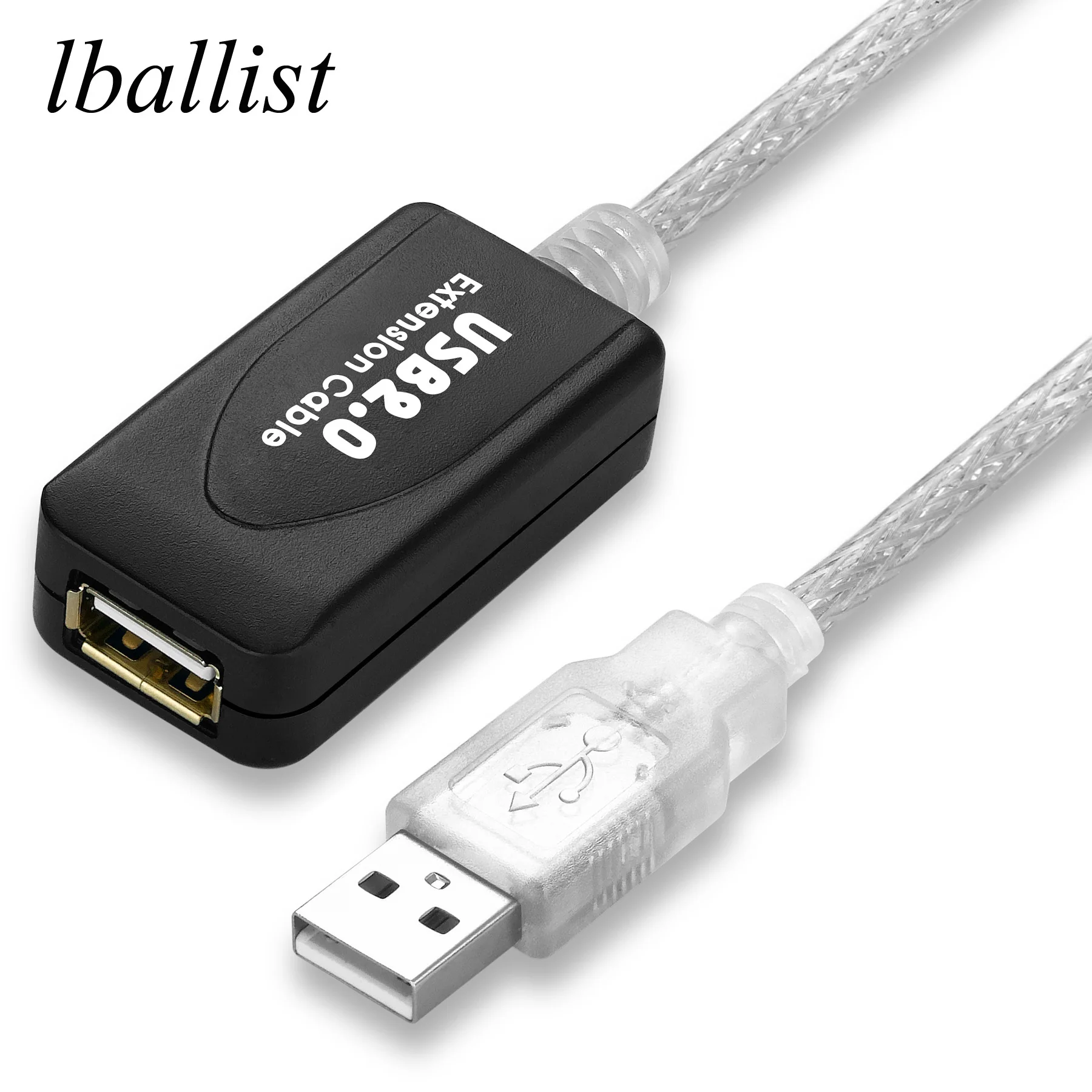 Удлинительный Кабель USB 2 0 lballist тип A штекер-гнездо двойное экранирование (фольга +