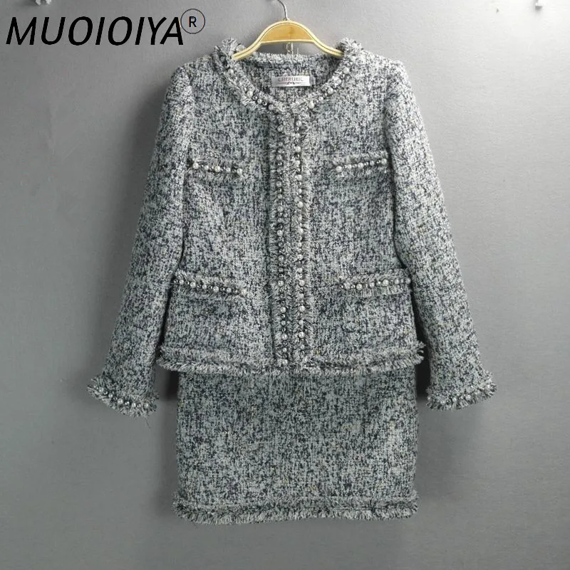 Tweed Skirt Suit Women High Quality 2 Two Piece Set Woolen Jacket Coat Vintage Fringe Mini Skirt Ladies Autumn Winter Clothes
Tweed Skirt Suit Women High Quality 2 Two Piece Set Woolen Jacket Coat Vintage Fringe Mini Skirt Ladies Autumn Winter Clothes