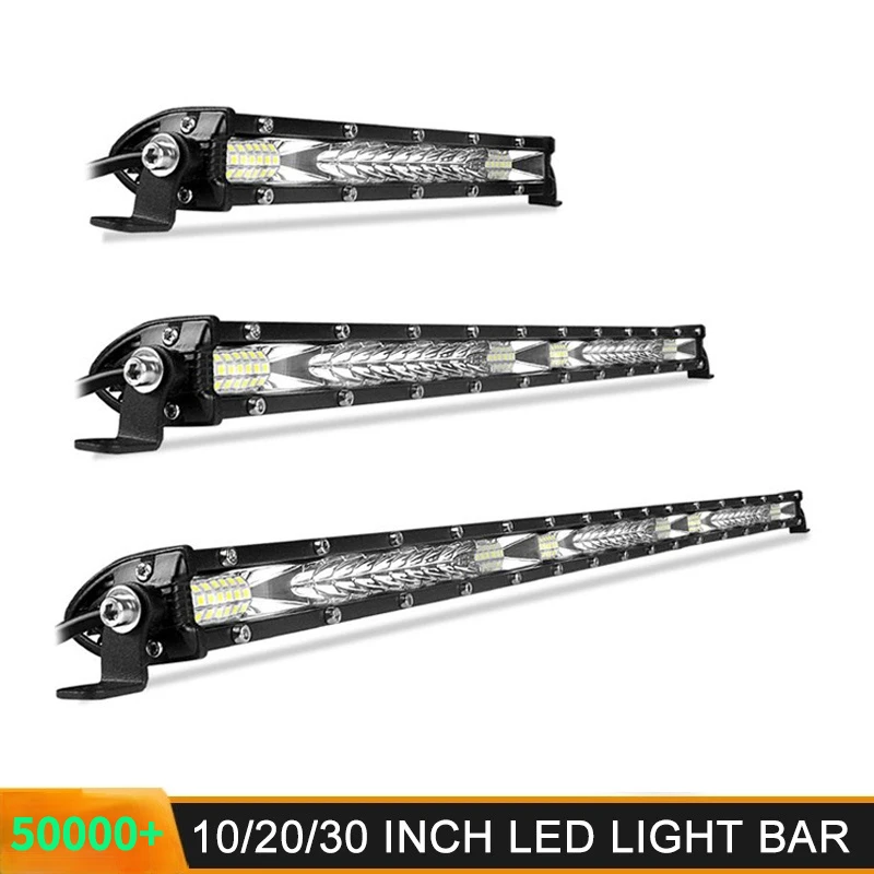 Ultra Slim 10'' 20'' 30'' Led Light Bar 12V 24V Combo Spot Flood Driving Work Light for For 4WD SUV ATV 4X4 Off Road Work Lamp
Ultra Slim 10'' 20'' 30'' Led Light Bar 12V 24V Combo Spot Flood Driving Work Light for For 4WD SUV ATV 4X4 Off Road Work Lamp
