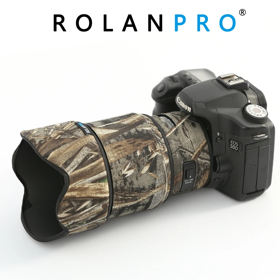 

ROLANPRO Lens Camouflage Coat Rain Cover For Sigma 85mm F/1.4 DG ART Lens Protective Sleeve Guns For Canon Nikon SLR camera Lens