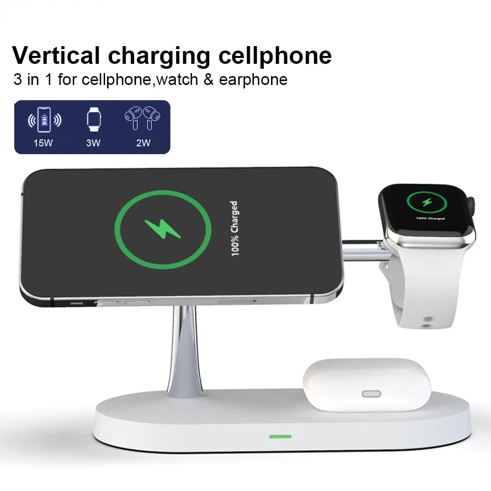 15W Fast Wireless Charger Stand For iPhone12Pro Max/Mini Apple Watch With Touch Light Charging Dock Station for Airpods
15W Fast Wireless Charger Stand For iPhone12Pro Max/Mini Apple Watch With Touch Light Charging Dock Station for Airpods