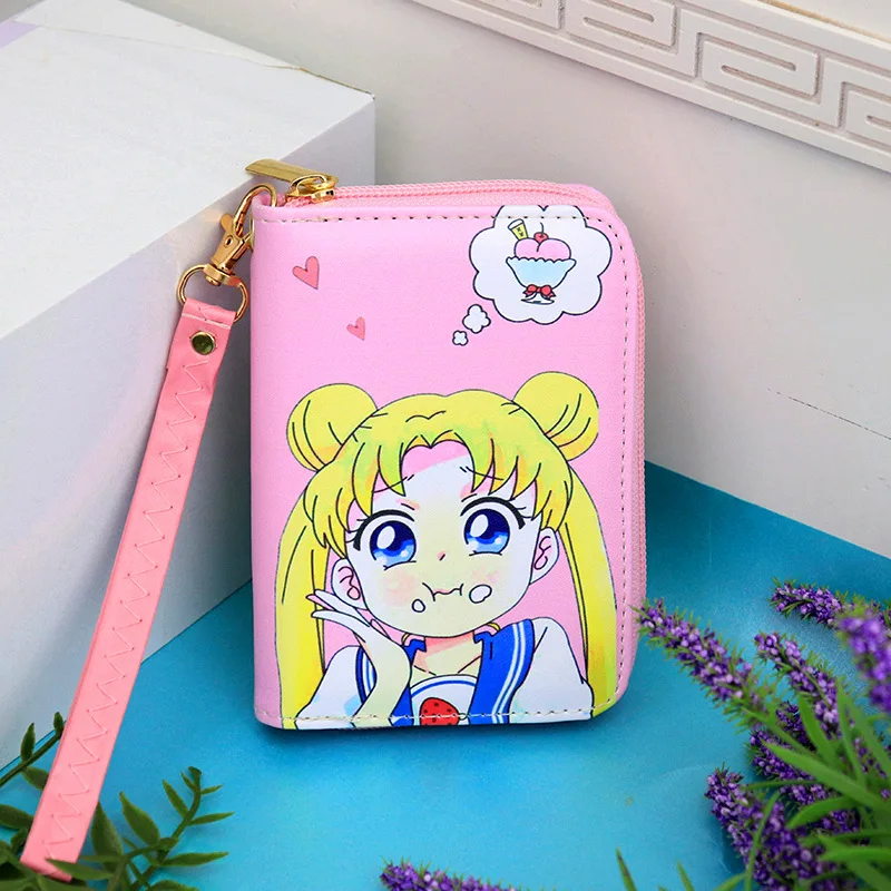 Anime Wallet Sailor Moon Women Cute Short Wallets Female Card Holder Purses Girls Small Zipper Wallet with Coin Purse Fans Gift
Anime Wallet Sailor Moon Women Cute Short Wallets Female Card Holder Purses Girls Small Zipper Wallet with Coin Purse Fans Gift