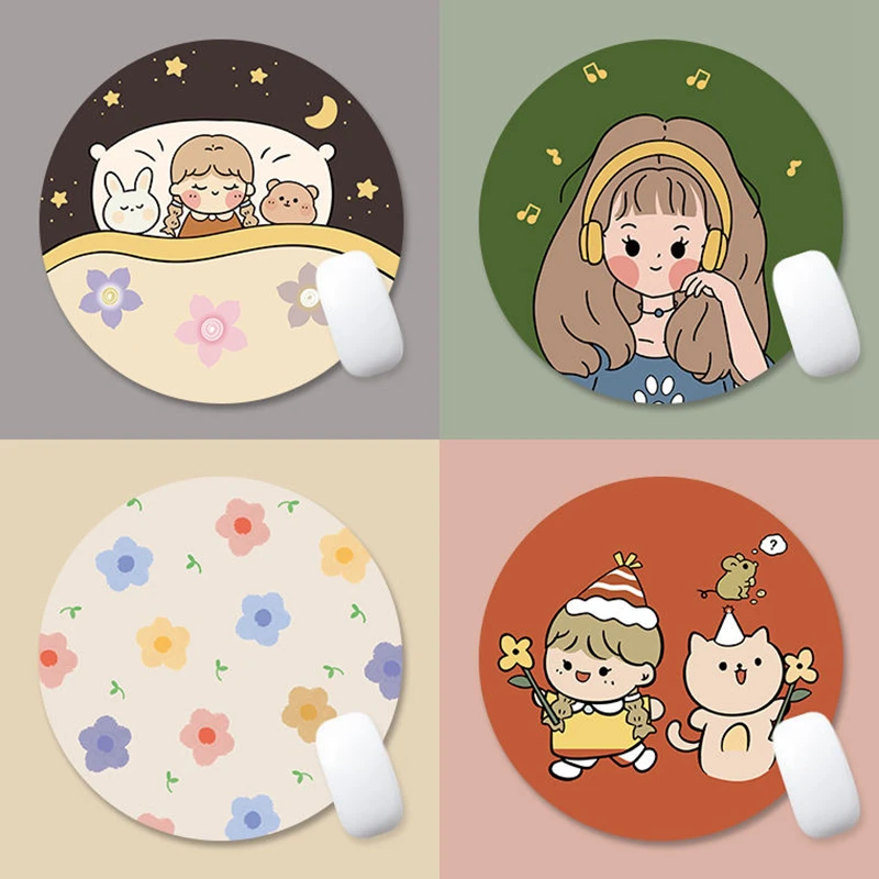 Comfortable Round Mouse Pad Cute Series Mat Desktop Non-slip Rubber Pad PC Mouse Pad Round Desk Gamer Gaming Mat For PC Laptop
Comfortable Round Mouse Pad Cute Series Mat Desktop Non-slip Rubber Pad PC Mouse Pad Round Desk Gamer Gaming Mat For PC Laptop