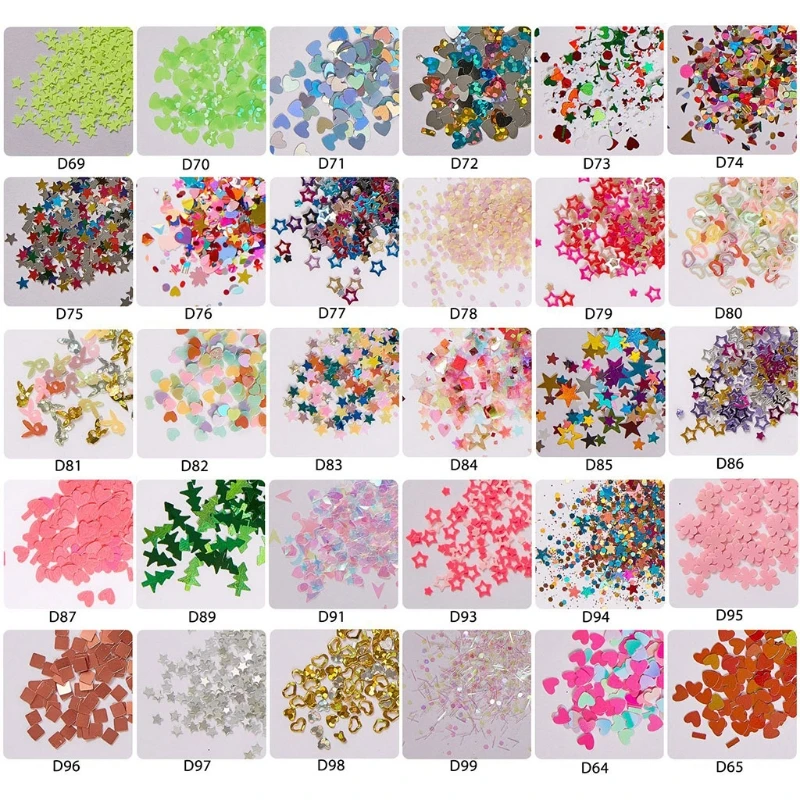 N58F Nail Art Colorful Flakes Irregluar Glitter Sequins Decoration Christmas Festival
N58F Nail Art Colorful Flakes Irregluar Glitter Sequins Decoration Christmas Festival