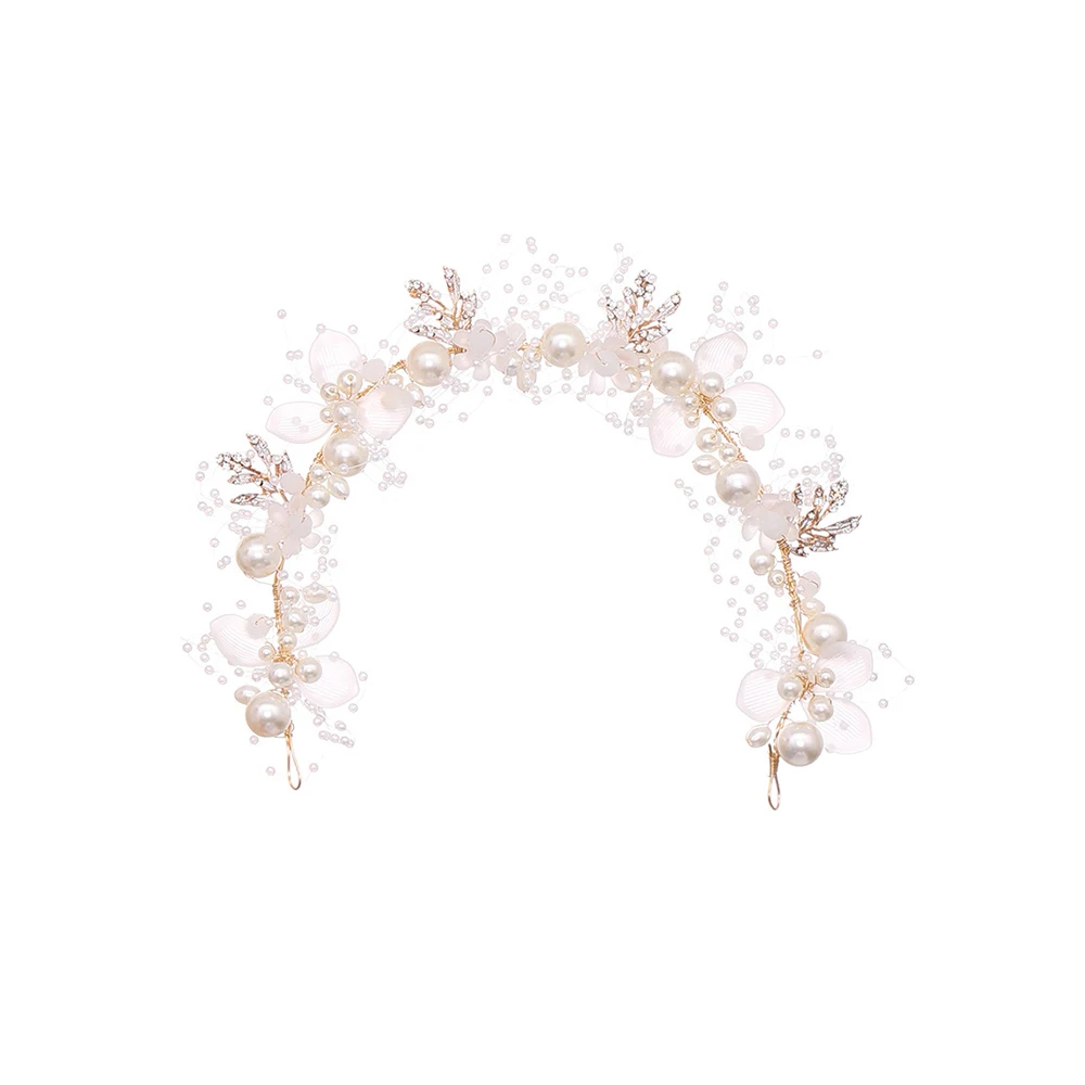 Элегантный жемчужный цветок свадебные аксессуары для волос ручная работа