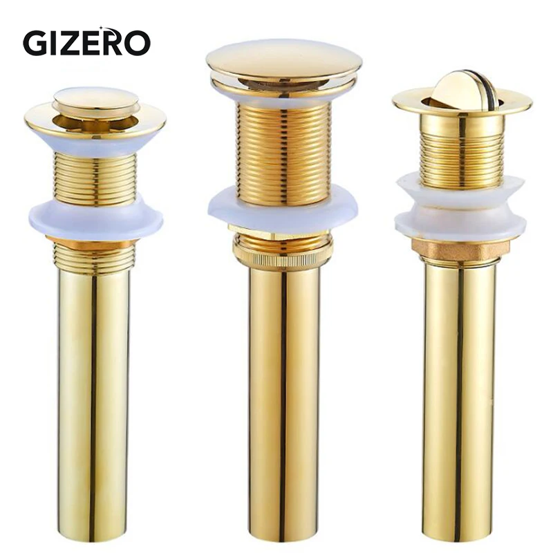 Bathroom Basin Drain Strainer Golden Plated Luxury Sink Pop-up Drainer with/without overflow Bathroom Accessories ZR2011
Bathroom Basin Drain Strainer Golden Plated Luxury Sink Pop-up Drainer with/without overflow Bathroom Accessories ZR2011