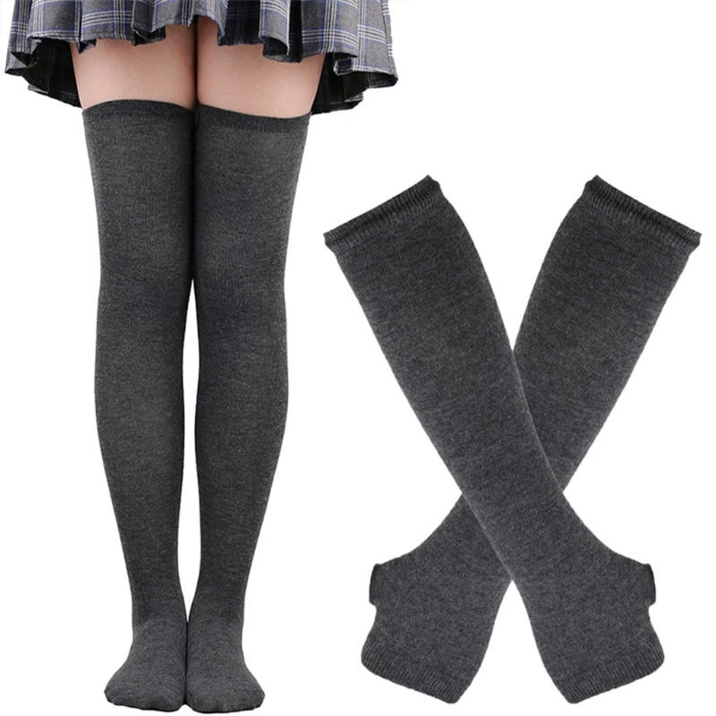 Striped Socks Arm Warmers Set Thumbhole Stretchy Glove High Stockings for Cosplay Elbow Length Arm Covers Socks
Striped Socks Arm Warmers Set Thumbhole Stretchy Glove High Stockings for Cosplay Elbow Length Arm Covers Socks