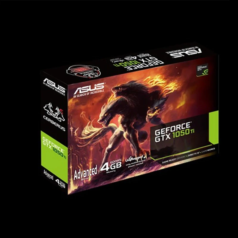 Asus CERBERUS-GTX1050TI-A4G Graphics Card NVIDIA GeForce GTX 1050 Ti Advanced Edition 4GB GDDR5 Gaming Video Card 
Asus CERBERUS-GTX1050TI-A4G Graphics Card NVIDIA GeForce GTX 1050 Ti Advanced Edition 4GB GDDR5 Gaming Video Card