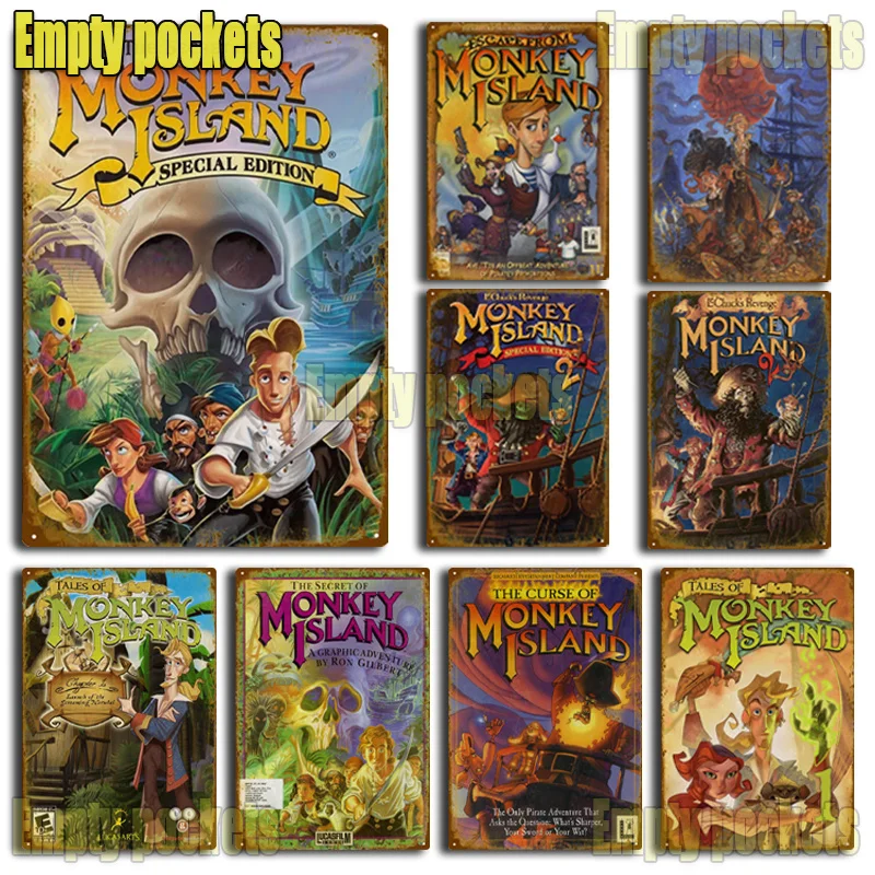 Classic game The Secret Of Monkey Island Metal Signs Garage Decoration Home Cinema Kitchen Design Tin sign Posters gift for kids
Classic game The Secret Of Monkey Island Metal Signs Garage Decoration Home Cinema Kitchen Design Tin sign Posters gift for kids