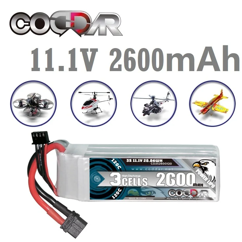 Литиевая батарея CODDAR MAX 240C, 2600 мАч, 3S, 11,1 В, жесткий корпус для радиоуправляемого автомобиля 1:8 1/8, лодки по бездорожью
Литиевая батарея CODDAR MAX 240C, 2600 мАч, 3S, 11,1 В, жесткий корпус для радиоуправляемого автомобиля 1:8 1/8, лодки по бездорожью