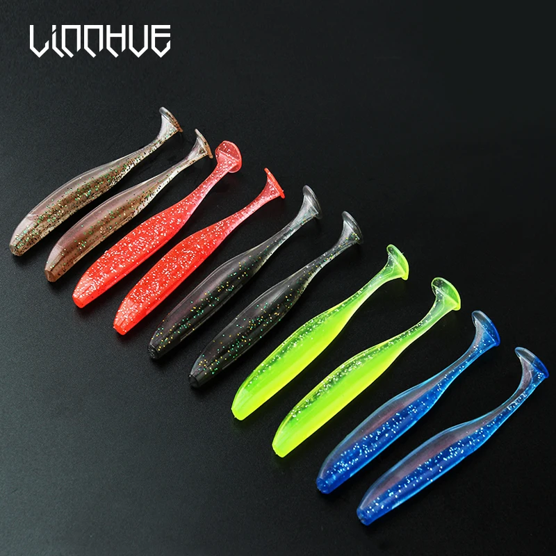 

LINNHUE 10PCS/Lot Wobblers Soft Bite 2g 4.6g 73mm 89mm Fishing Lures Easy Shiner Artificial Soft Lure Carp Bait Silicone Baits