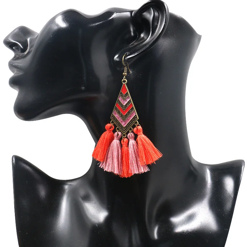Wholesale India Hot Sale Stone Drop Earrings Fashion Tassel Female Accessories
Wholesale India Hot Sale Stone Drop Earrings Fashion Tassel Female Accessories
