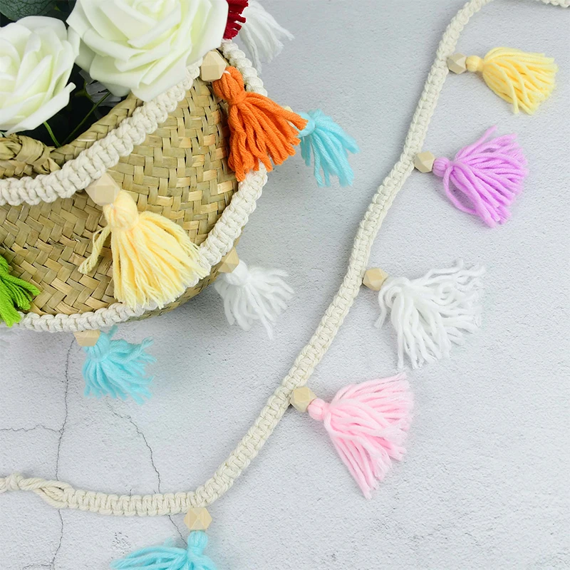 90cm Colorful Bohemian Cotton Rope Tassel Wreath Party Rooms Wall Hanging Decoration Baby Shower Wedding Festival Home Ornaments
90cm Colorful Bohemian Cotton Rope Tassel Wreath Party Rooms Wall Hanging Decoration Baby Shower Wedding Festival Home Ornaments