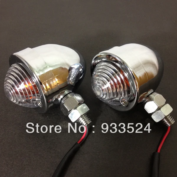 Pair Motorcycle Universal Metal Chrome Bullet Turn Signal Lamp Indicator Amber Light
Pair Motorcycle Universal Metal Chrome Bullet Turn Signal Lamp Indicator Amber Light