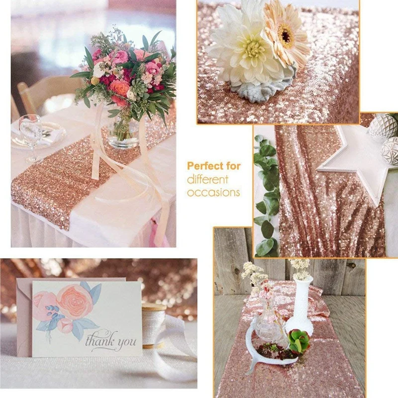 1 Pcs Sparkly Rose Gold Sequin Table Runners 12X71 Inch Shimmer Table & 1 Pcs 1X3M Thick Rain Silk Curtain
1 Pcs Sparkly Rose Gold Sequin Table Runners 12X71 Inch Shimmer Table & 1 Pcs 1X3M Thick Rain Silk Curtain
