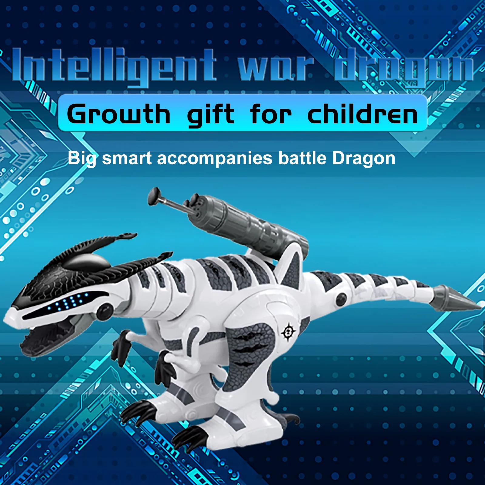 

Электронный игрушечный робот-динозавр с пультом дистанционного управления