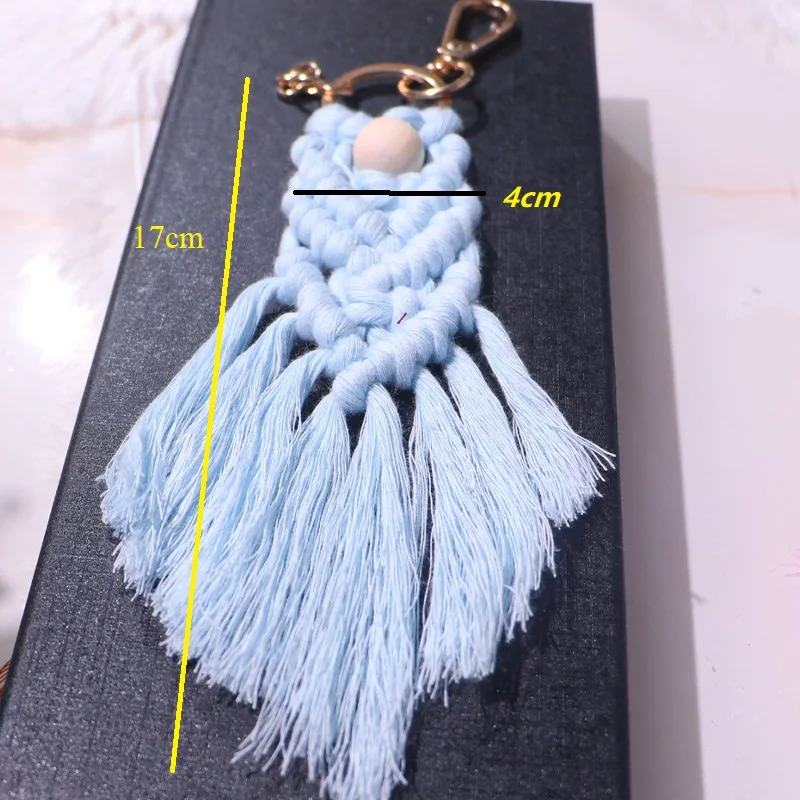 Boho Macrame Keychains With Tassel Mini Macrame Wall Hanging Decor Handmade Keychain for Car Key Purse Phone Wedding Gift
Boho Macrame Keychains With Tassel Mini Macrame Wall Hanging Decor Handmade Keychain for Car Key Purse Phone Wedding Gift