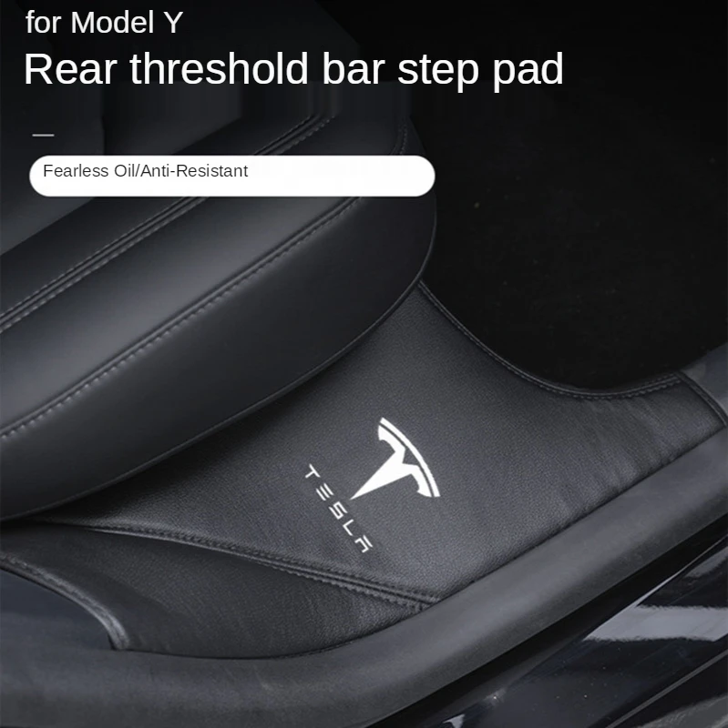 New For Tesla Model Y Rear Door Sill Leather Protective Anti Kick Pad Hidden protection 2PCS/ set
New For Tesla Model Y Rear Door Sill Leather Protective Anti Kick Pad Hidden protection 2PCS/ set