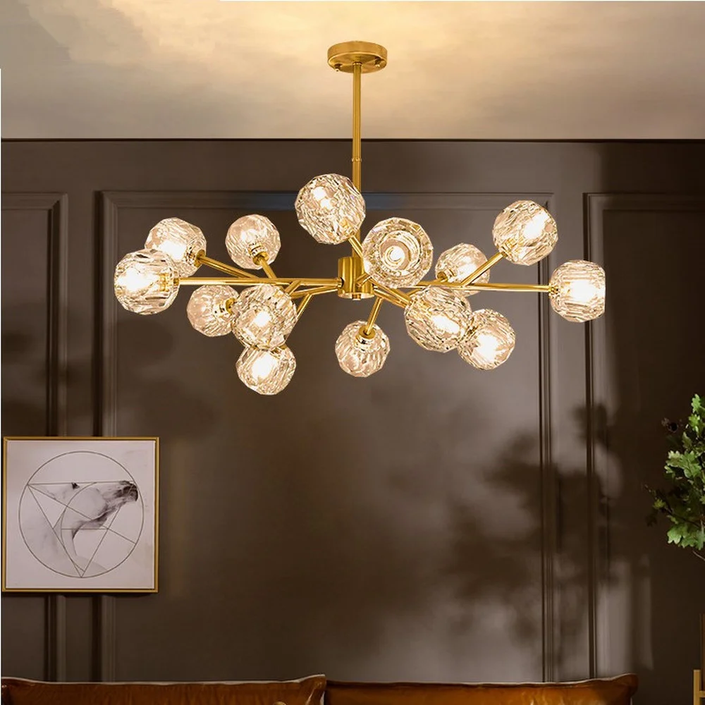 Nordic Luxury ALL Copper Crystal Chandelier Lighting Indoor Ceiling Chandeliers Gold Molecular Hanging Lamps Art Light Fixtures
Nordic Luxury ALL Copper Crystal Chandelier Lighting Indoor Ceiling Chandeliers Gold Molecular Hanging Lamps Art Light Fixtures
