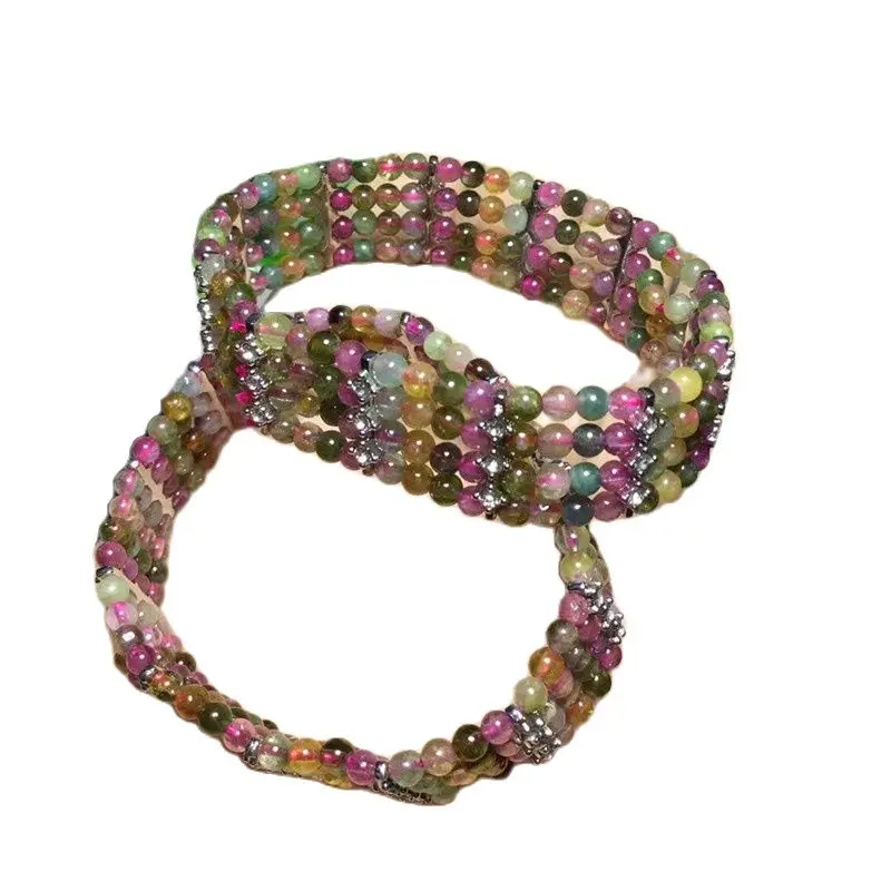 Rainbow Tourmaline Natural Stone Bracelet Beads Hand Row Multi Color Bracelets for Women Gift Jewelry Gemstone gift
Rainbow Tourmaline Natural Stone Bracelet Beads Hand Row Multi Color Bracelets for Women Gift Jewelry Gemstone gift