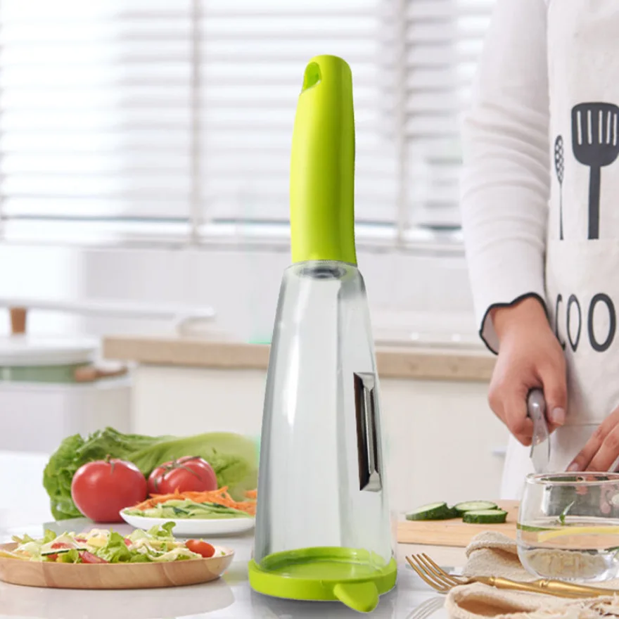 Green Multifunctional Storage Type Peeling Knife With Tube Household Peeler Kitchen Tool Utensil Vegetable Gadget 26x6.5x6.5cm
Green Multifunctional Storage Type Peeling Knife With Tube Household Peeler Kitchen Tool Utensil Vegetable Gadget 26x6.5x6.5cm