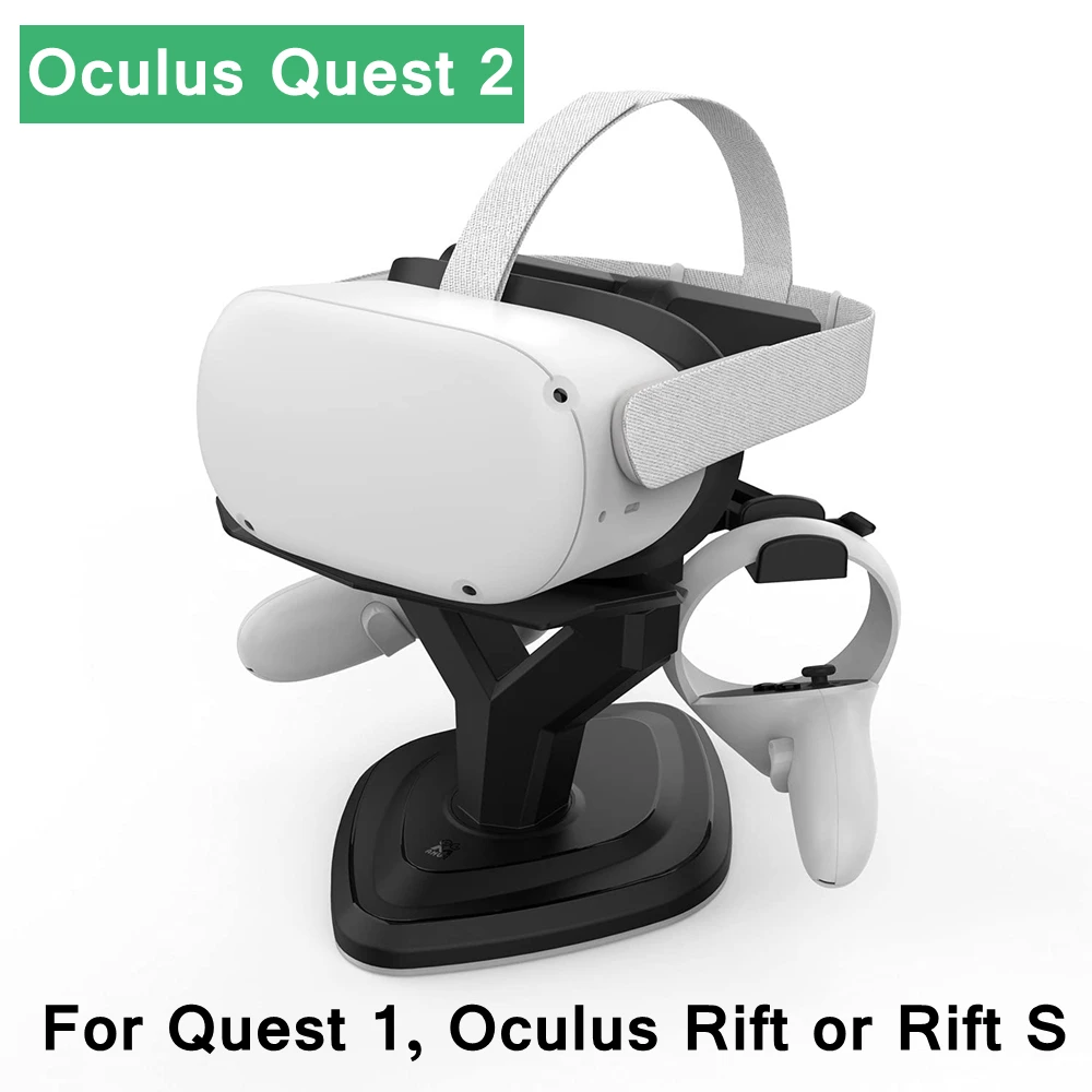 

VR Stand For Oculus Quest 2 Headset Helmet Controllers Display Holder for Oculus Quest 2 Accessories Rift/Rift S Virtual Reality
