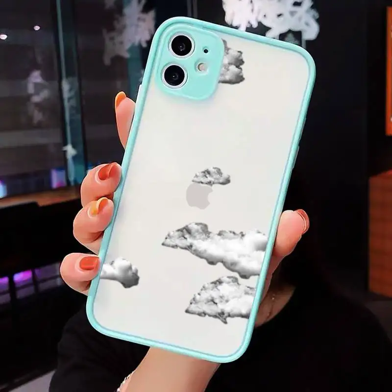 Cartoon clouds protective pattern Phone Cases matte transparent For iphone 7 8 11 12 plus mini x xs xr pro max cover
Cartoon clouds protective pattern Phone Cases matte transparent For iphone 7 8 11 12 plus mini x xs xr pro max cover