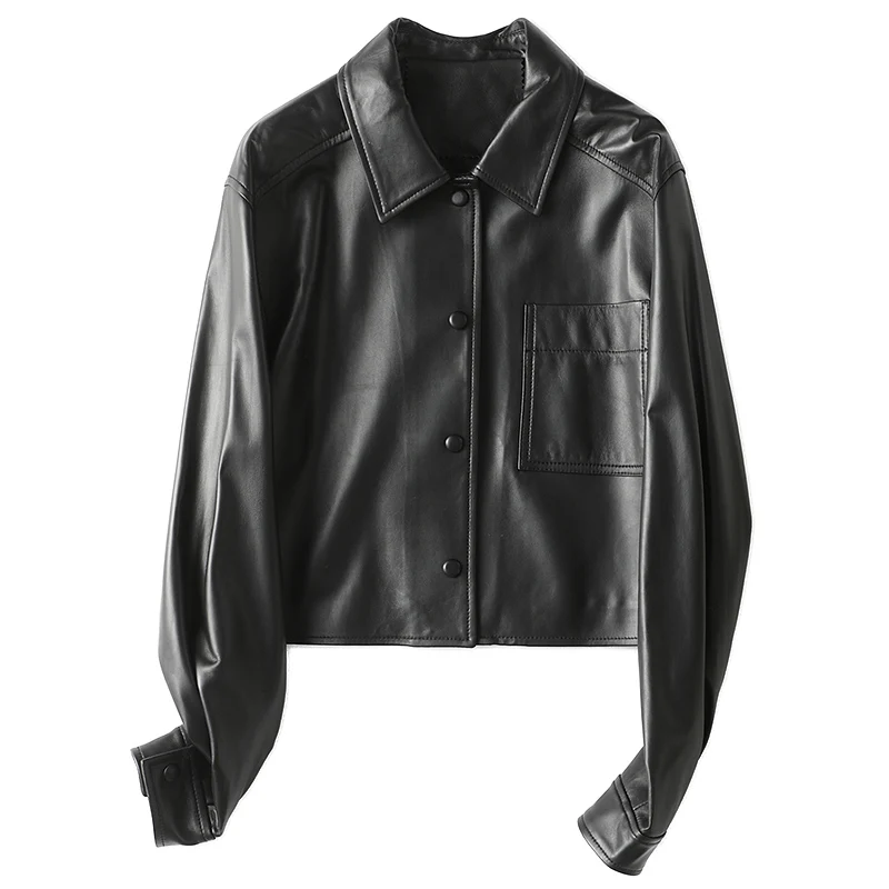 JCHB 2021 Genuine Leather Jacket Women 100% Sheepskin Coat Female Short Korean Coats and Jackets Spring Autumn Mujer Chaqueta P
JCHB 2021 Genuine Leather Jacket Women 100% Sheepskin Coat Female Short Korean Coats and Jackets Spring Autumn Mujer Chaqueta P