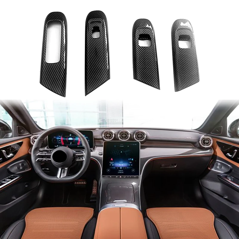 Car Carbon Fiber Window Glass Lift Button Trim Switch Cover Door Armrest Panel Sticker for Benz C-Class W206 2021 2022
Car Carbon Fiber Window Glass Lift Button Trim Switch Cover Door Armrest Panel Sticker for Benz C-Class W206 2021 2022