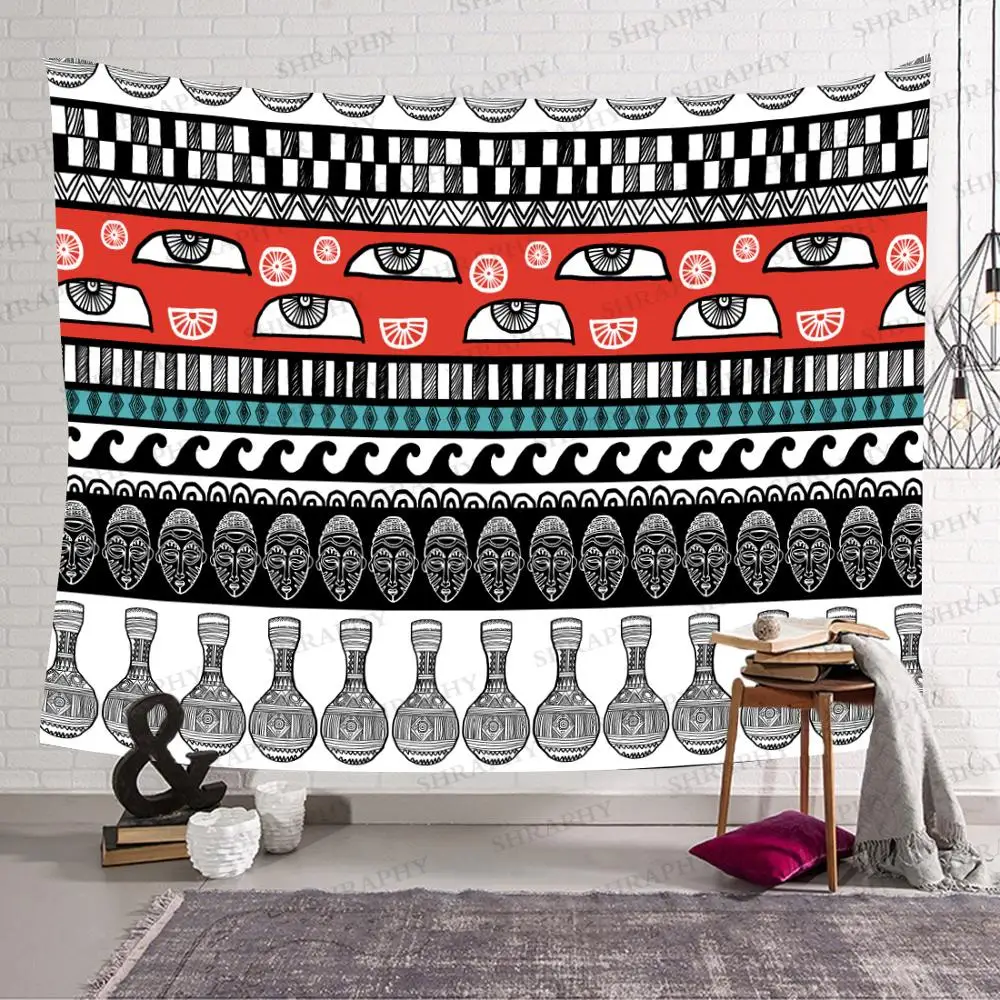

Ancient Egyptian Tribe Tapestry Bohemia Art Wall Hanging Tapestries for Living Room Home Dorm Decor