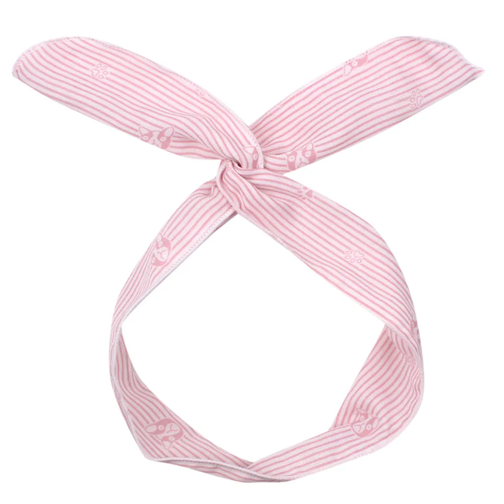 Headband Women's Hair Accesories Wire Straight Band Dog Striped Print Hoop Velvet Turban | Аксессуары для одежды