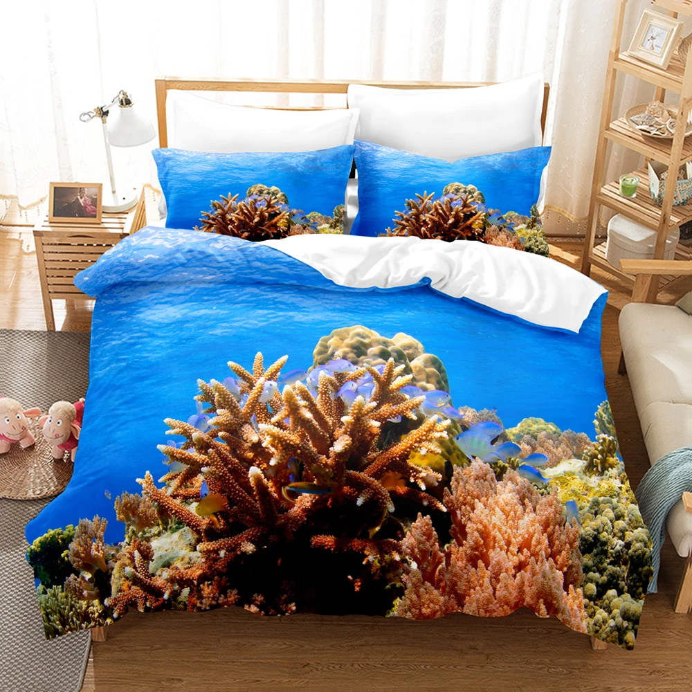 Coral Bedding Set Single Twin Full Queen King Size Ocean Coral Scenery Bed Set Children's Kid Bedroom Duvetcover Sets 010
Coral Bedding Set Single Twin Full Queen King Size Ocean Coral Scenery Bed Set Children's Kid Bedroom Duvetcover Sets 010