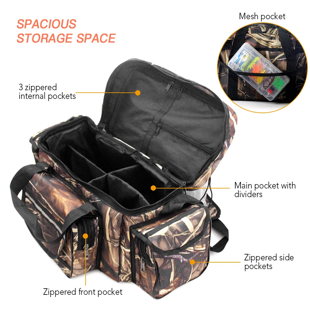Waterproof Fishing Tackle Storage Bag Case Large Capacity Fishing Tackle Bag Outdoor Travel Hunting Shoulder Bag Pack
Waterproof Fishing Tackle Storage Bag Case Large Capacity Fishing Tackle Bag Outdoor Travel Hunting Shoulder Bag Pack