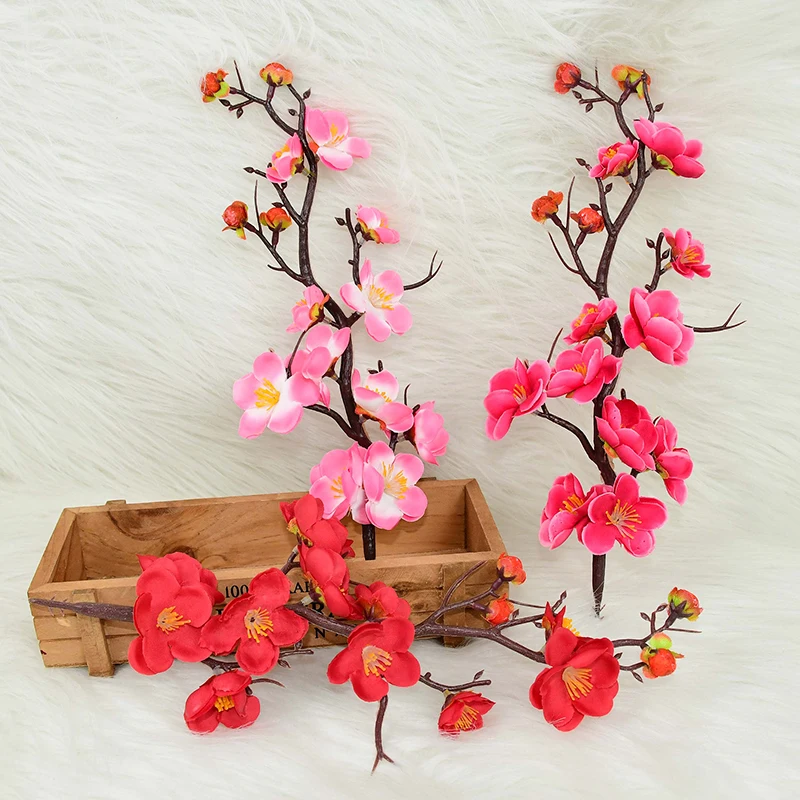 30cm Artificial Flower Plum Cherry Blossom Branches Silk Cloth Plum Blossom Fake Flower DIY Wreath Wedding Party Home Decoration
30cm Artificial Flower Plum Cherry Blossom Branches Silk Cloth Plum Blossom Fake Flower DIY Wreath Wedding Party Home Decoration