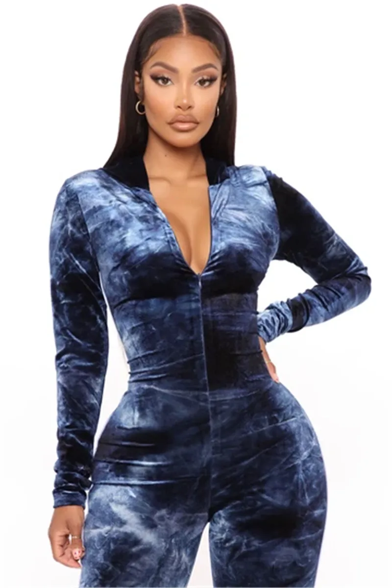 CHRONSTYLEJumpsuits Fashion Women Fall Autumn Tie Dyeing Print One-piece Deep V-neck Long Sleeve Hooded Bodycon Rompers 2020
CHRONSTYLEJumpsuits Fashion Women Fall Autumn Tie Dyeing Print One-piece Deep V-neck Long Sleeve Hooded Bodycon Rompers 2020