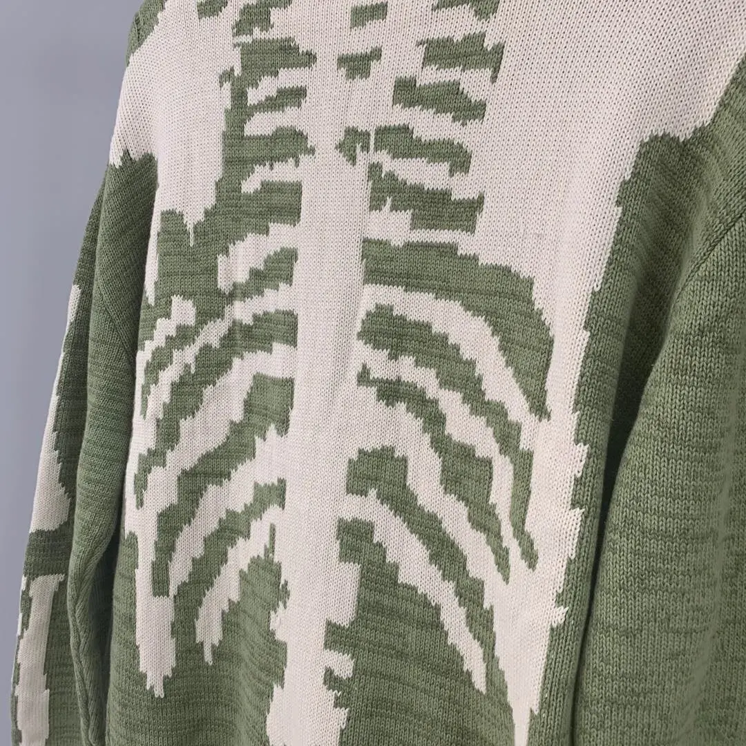 2021 Winter New Kapital Rib Cage Printed Men Women Destroy Hole Oversized Army Green Sweaters
2021 Winter New Kapital Rib Cage Printed Men Women Destroy Hole Oversized Army Green Sweaters