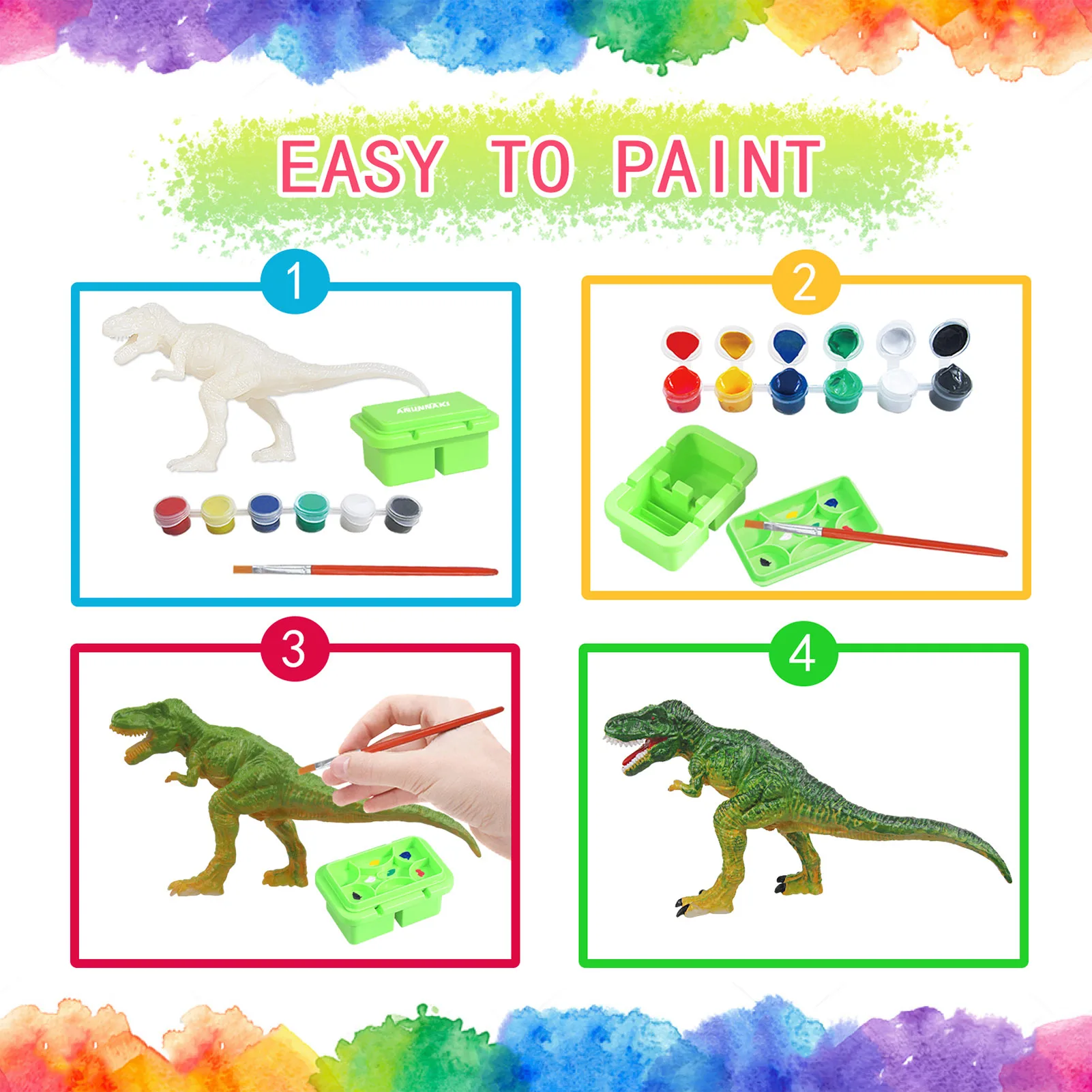 Dinosaur Painting Kit Kids TRex Painting Toys Art Craft Set Children Early Educational Painting Toy D50 successful
Dinosaur Painting Kit Kids TRex Painting Toys Art Craft Set Children Early Educational Painting Toy D50 successful