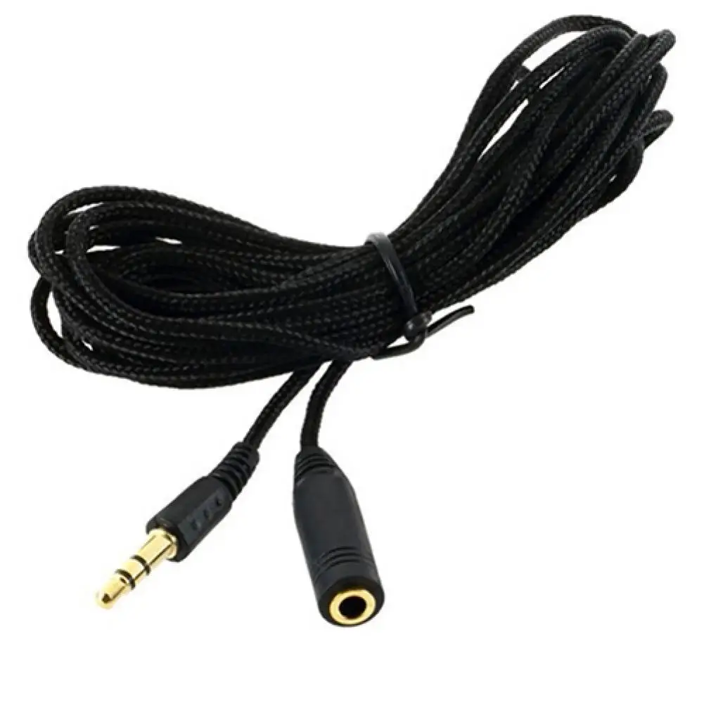 3m Headphone Extension Cable 3.5mm Jack Female to Male AUX Cable F/M Audio Stereo Extender Cord Earphone 3.5 mm Cloth Cable
3m Headphone Extension Cable 3.5mm Jack Female to Male AUX Cable F/M Audio Stereo Extender Cord Earphone 3.5 mm Cloth Cable
