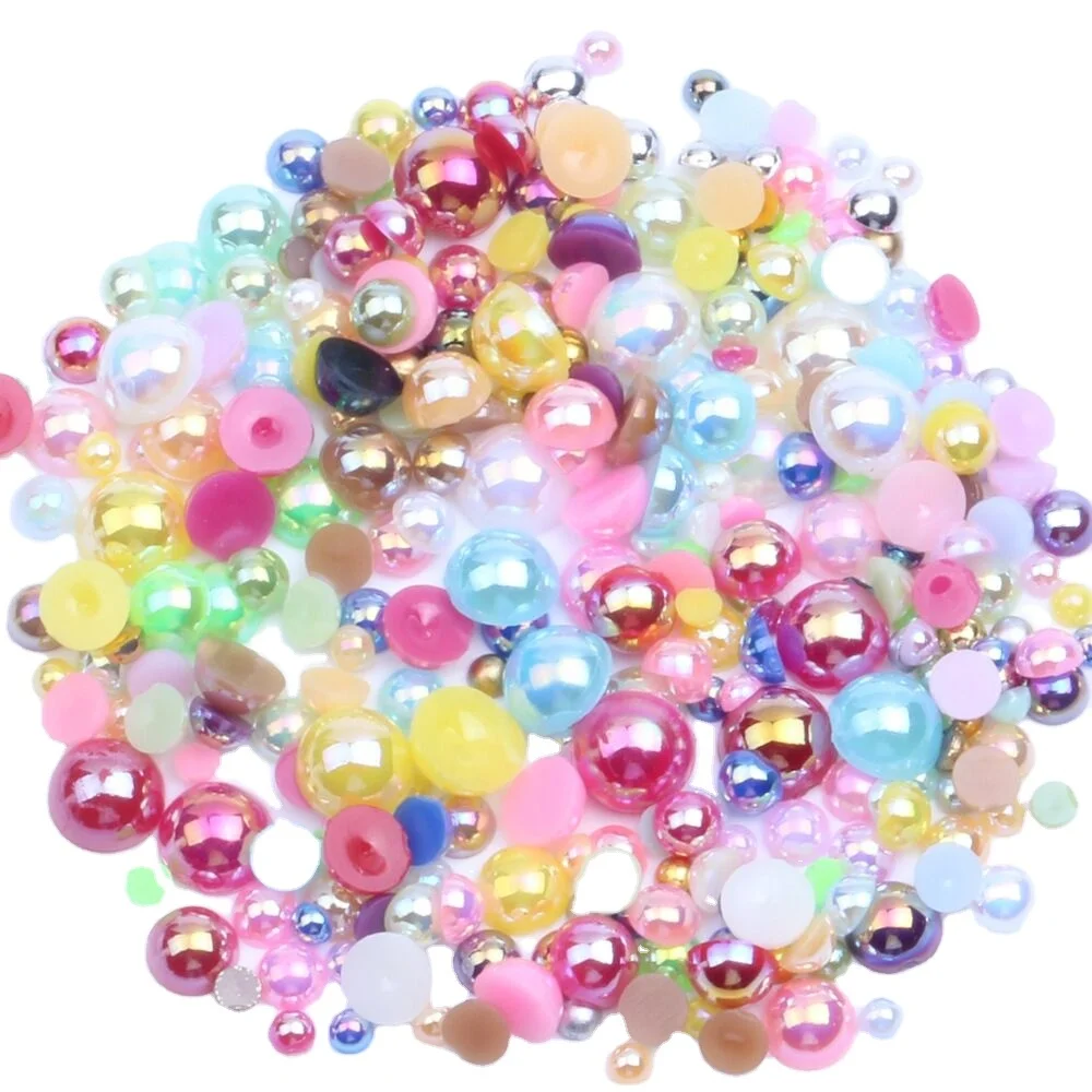 Mix Sizes 1.5-10mm AB Color ABS Plastic Beads Imitation Pearl Beads Half Round Flat For Jewelry Making Findings DIY Accessories 
Mix Sizes 1.5-10mm AB Color ABS Plastic Beads Imitation Pearl Beads Half Round Flat For Jewelry Making Findings DIY Accessories