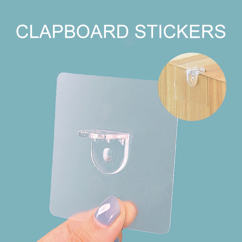 1/4/10/20 Pcs Shelf Support Hooks Sticker Bracket Support Shelf Hook Punch-free Layered Partition Bracket Paste Screw Hook
1/4/10/20 Pcs Shelf Support Hooks Sticker Bracket Support Shelf Hook Punch-free Layered Partition Bracket Paste Screw Hook